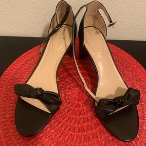 Elegant Black Bow Women's Sandals